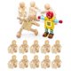 thumbnail image 1 of Decoración del Hogar Figuras Articuladas Adorno de Artesanía de Robot de Madera Inacabada, Figuras de Madera, Oficina para El Hogar, 1 of 7