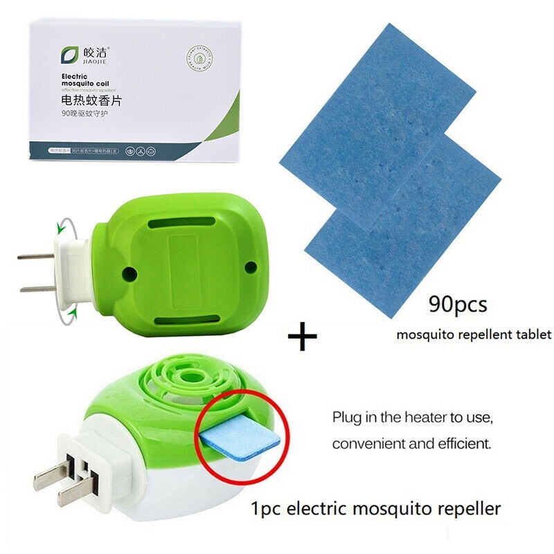 Electric Repeller killer Repellent Heater 1set 90Pcs 12hrs Refill Mosquito Mats 