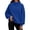 Blue Sweatshirts, variant on Qgtaibl Womens Ribbed Turtleneck Sweatshirt Long Sleeve Drop Shoulder Oversized Corduroy Pullovers Solid Color Casual Loose Fit Fall Tops Pink L