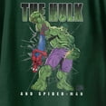 thumbnail image 3 of Marvel Comics Retro Youth Hulk And Spider-Man Pizza Smash Duo T-Shirt (Forest Green, XS-XL), 3 of 4
