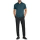 thumbnail image 2 of CAMISAS DE NEGOCIO DE MANGA CORTA DE COLOR SÓLIDO PARA HOMBRES CON CUELLO PUNTA Y BOTONES L VERDE OSCURO, 2 of 5