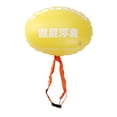 thumbnail image 4 of Boya de natación de PVC grueso y ligero de colores brillantes para adultos amarillo, 4 of 9