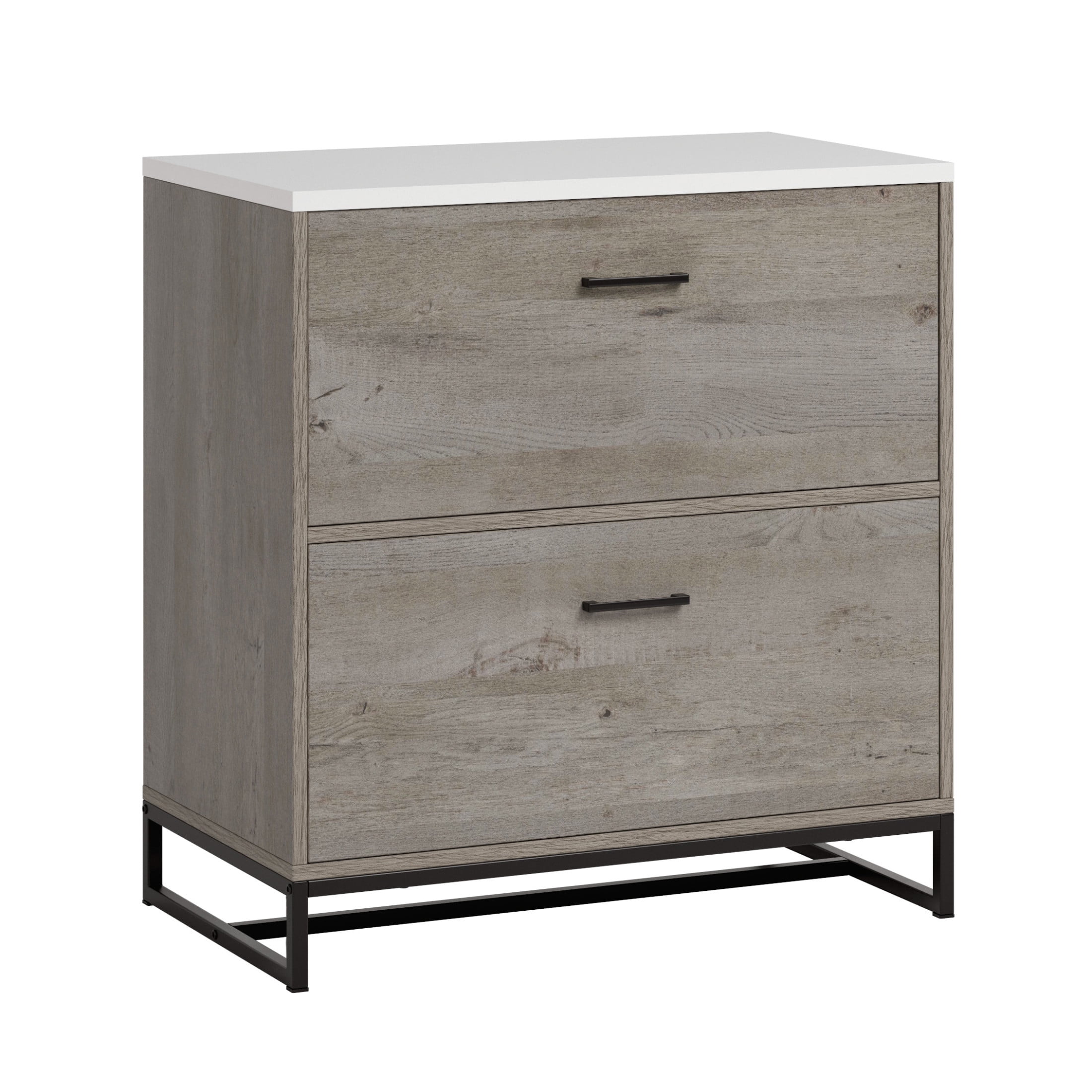Sauder Tremont Row 2-Drawer Lateral File Cabinet, Mystic Oak Finish