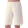 thumbnail image 1 of Women Lingerie Pajamas Short Pants Satin Pettipants Snip-it Culottes Slips Bloomers, 1 of 5