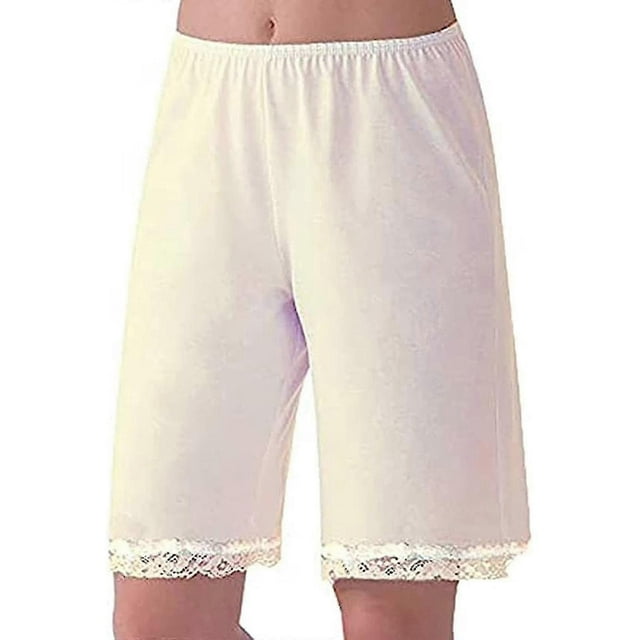 Women Lingerie Pajamas Short Pants Satin Pettipants Snip-it Culottes Slips Bloomers