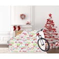 thumbnail image 7 of Fifth Ave Kraft Jumbo Gift Bag for Giant Gifts & Bikes 60" x 72" Snowflakes & Jingle Bells Christmas Prints, Heavy Duty (2 Pack), 7 of 7