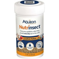 Aqueon Nutrinsect Goldfish Pellets [Aquarium Goldfish Food, Aquarium Supplies] 7.04 oz (4 x 1.76 oz)