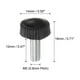 thumbnail image 2 of Uxcell 30 Paquetes M5 x 12mm Perillas de Rosca Macho Métricas con Estrías, Tornillos de Pulgar, Perillas de Sujeción, Agarre Negro, 2 of 5