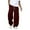 Wine #53, variant on Dresfit Cargo Sweatpants Men Wide Leg Baggy Trousers Loose Drawstring Open Bottom Joggers Heavyweight Cotton Lounge Pants with Pockets Khaki L