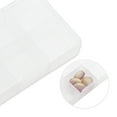 thumbnail image 3 of Unique Bargains 1 Pc Pill Case 6 Grid Clear Pill Box White, 3 of 6