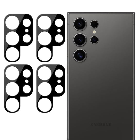 UZWZW (4 Pack) Tempered Glass Camera Lens Protector for Samsung Galaxy S24 Ultra 5G (6.8 inch)
