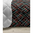 thumbnail image 3 of Abstract Down Alternative Comforter, Modern and Soft Toned Geometrical Tiles with Rhombus Forms Illustration, Microfiber Quilt for All Season, 5 Sizes, Multicolor, by Ambesonne, 3 of 3