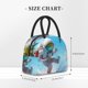 thumbnail image 2 of Balery Astronaut Tropical Dolphin Bolsa de Almuerzo para Mujeres, Caja de Almuerzo, Bolsa de Almuerzo Pequeña Impermeable, Tote de Almuerzo Reutilizable con Gran Capacidad, 2 of 6