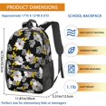 thumbnail image 3 of Pioneer Flower Floral Print Pattern 17" School Backpacks for Teens,Waterproof Oxford Fabric,S-Shape Padded Straps for School,Travel,Hiking,Camping, 3 of 5