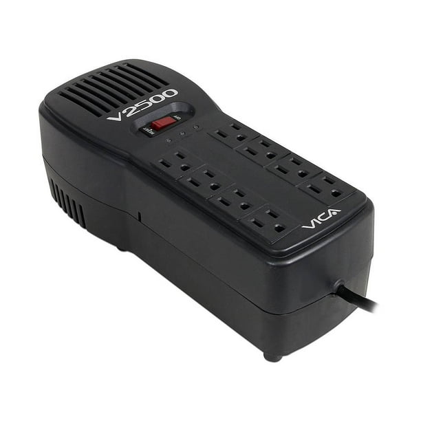 Regulador Vica V2500, 1500 Watts 2,500 VA , 8 Contactos. Vica V2500