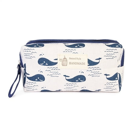 Riah Fashion WHALES COSMETIC POUCH