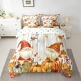 thumbnail image 2 of Manfei Cute Gnome 7 Pieces Bedding Comforter Set,Retro Rustic Maples Full Bedding Set,Fall Farm Pumpkin Fitted Sheet Flat Sheet For Girl Boys,Microfiber Bedroom Decor Reversible, 2 of 8