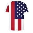 thumbnail image 4 of VerPetridure American Flag Stars Stripes Shirts for Women 4th of July Patriotic Shirt Cute Graphic Blouse USA Flag Tops Summer Tee, 4 of 5