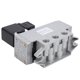 thumbnail image 3 of Válvula solenoide eléctrica G1/8in 2 posiciones 4 vías Válvula direccional de control único cuadrada Q24DH‑6AC110V, 3 of 9