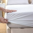 thumbnail image 3 of Bibb Home 2211FL Full Size Lavender Infused Scented Hypoallergenic Mattress Pad, White, 3 of 4