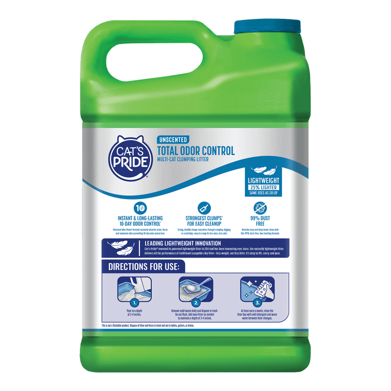 Cat's Pride Max Power Total Odor Control, 15 lbs photo 2