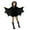 Black, variant on Odeerbi Toddler Girls Halloween Dresses Stage Performance Dress Outfits Solid Color Black Role Playing Dress Black