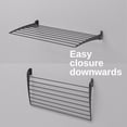 thumbnail image 2 of Tendedero de pared plegable retráctil para interiores y exteriores de aluminio y acero Negro cierre hacia abajo 1x Fold 60, 2 of 8