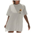 thumbnail image 3 of Oversized Tshirts for Women California Beach Graphic Short Sleeve Tees Summer Baggy Loose Fit Basic Vacation Tops, 3 of 6
