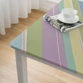 thumbnail image 4 of nygtbtfer  Easter Cottage Pastel Stripe Vinyl Flannel Backed Tablecloth, Spring Striped Vinyl Tablecloth with Flannel Backing, 4 of 7