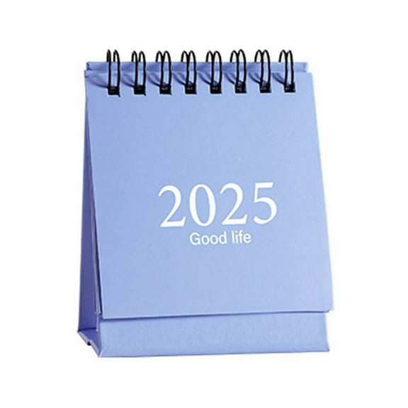 SDJMa Mini Desk Calendar 2024-2025, July 2024 - December 2025, 4.2"x3" Standing Flip Monthly Calendar Desktop Calendar for School Home Office