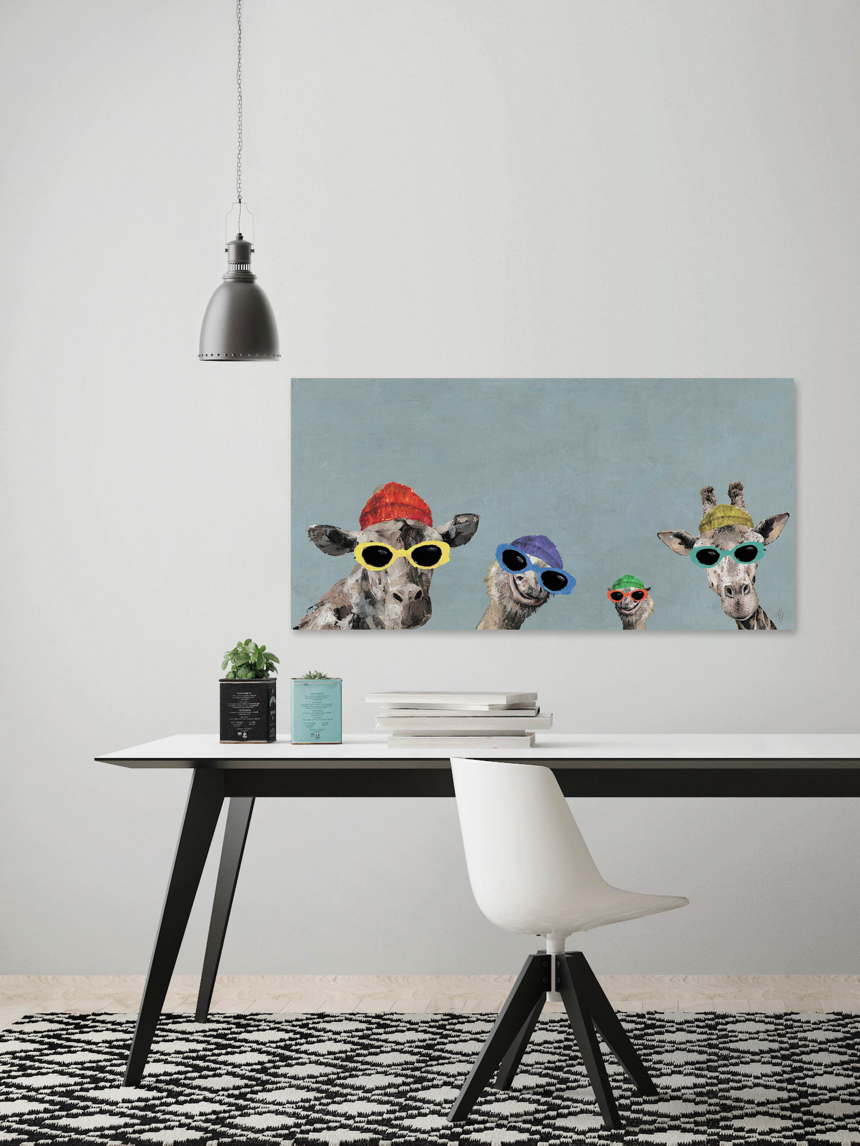 Color Squad Painting Print on Wrapped Canvas