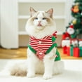 thumbnail image 5 of Dog Sports Striped Shirt Puppy Kitten Vest Pet Sportswear Clothing Christmas Pet Dogs Cats Coats Dress Up Costume, 5 of 7