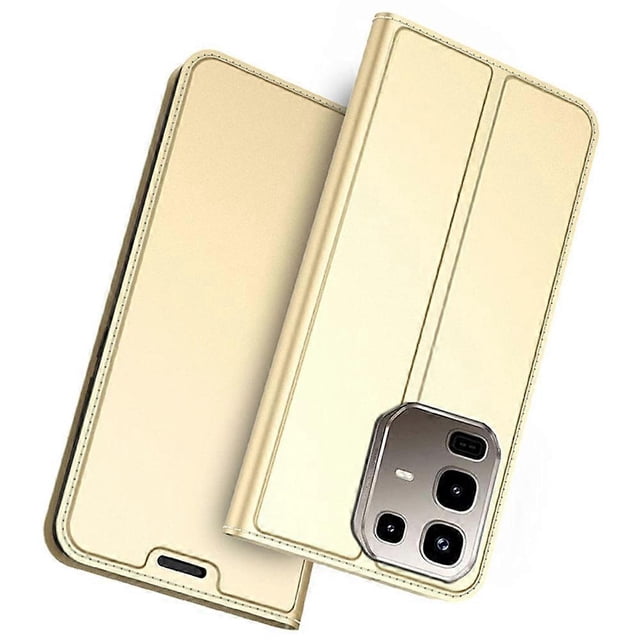 For Infinix Note 50 4G Note 50 Pro 4G Case PU Leather Phone Cover with Card Holder Stand - Black