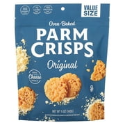ParmCrisps Gluten-Free Original Oven-Baked Parm Crisp Cheese Crackers, Family Size, 5 oz