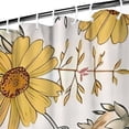 thumbnail image 3 of Pioneer Flower Floral Print Pattern Shower Curtain 84"x72" ,Bathroom Decorative Shower Curtains Set with 12 Hooks,Modern Waterproof Washable Shower Curtain, 3 of 6