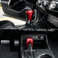 thumbnail image 4 of Compatible with Honda Civic 2022 2023 2024 2025 for CRV HRV 2023 2024 2025 for Accord 2018-2024 2025 Accessories Car Center Console Gear Shift Knob Cover Trim Cap -Red Carbon, 4 of 6