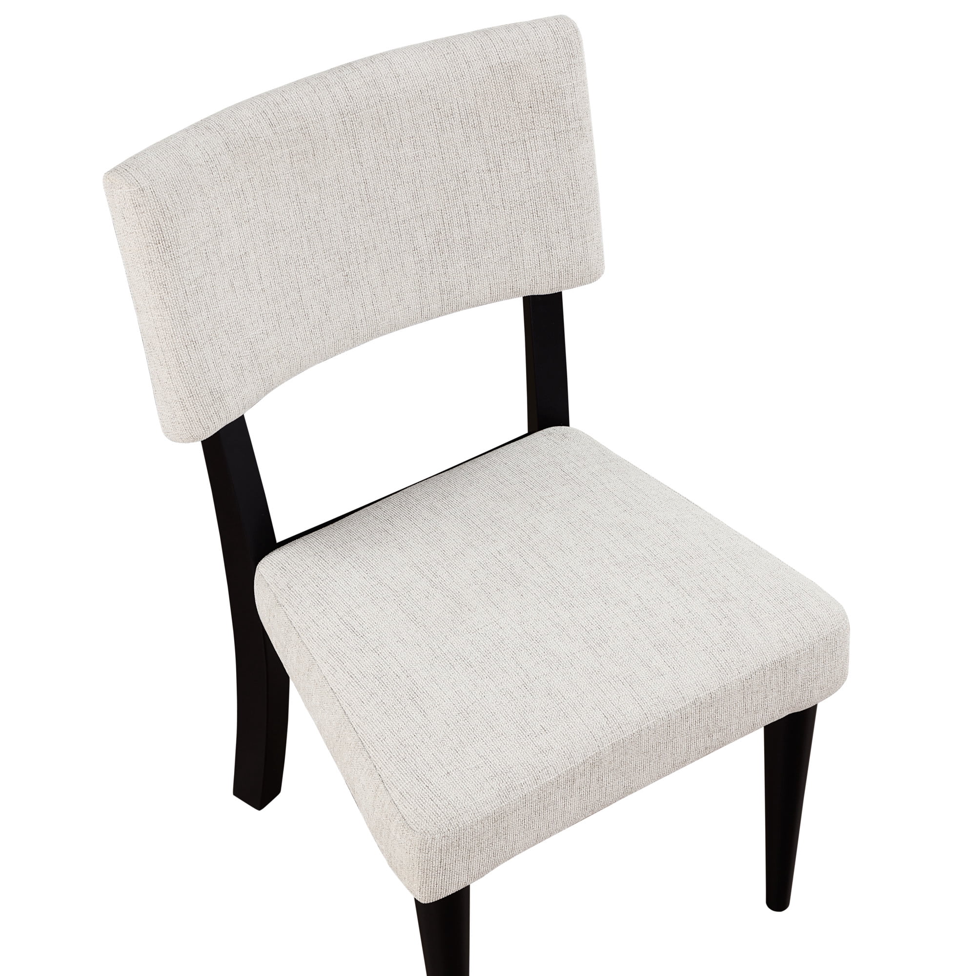 Steve Silver Colvin Modern Upholstered Dining Chair, Set of 2, Black/White