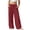 Wine, variant on Lovzfmll Girl's Pants, Linen Drawstring Wide Leg Loose Fit with Pockets, Casual Pants for Big Girls 13-14 Years