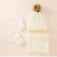 thumbnail image 5 of Baqcunre Clearance! Winter Clothes for Women,Winter Kids Hat Scarf Glove Set Knit Lined Neck Warmer Mittens for Toddler Boys Girls White, 5 of 5