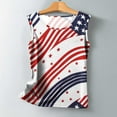 thumbnail image 4 of VKOYWKM Summer Tank Tops for Women 2025 American Flag Stars and Stripes Graphic Tank Tops Sleeveless Shirts 4th of July Patriotic Crew Neck Red White and Blue Tank Tops, 4 of 5