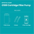 thumbnail image 4 of Intex: Krystal Clear: Cartridge Filter Pump - C530 - Above Ground Pool Maintenance, GFCI, HydroAeration Tech, Type A Cartridge, Water Clarity, 26603EP, 4 of 13