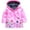 Pink, variant on VERUGU Girls Rain Jacket Toddler Jacket Kids Raincoat Coat Hooded Long Sleeve Outerwear Children Clothing Jacket