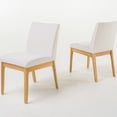 thumbnail image 2 of 2 Dining Chair Collection - Comfort And Style. Beige Fabric Seat, Stable Rubberwood Legs. 22.88"d X 17.8"w 33.4"h. 300 Lbs Weight Capacity. Assembly Needed Of 2 Chairs, Fabric, Comfort, 33.4, 2 of 6