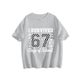 thumbnail image 2 of Six Seven Shirt, I Survived 67 Days of Schol T-Shirt Funny Six Seven Memee Shirt,Gray 120cm, 2 of 6