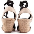 thumbnail image 3 of Solesister Zoe Wide Fit Espadrille Shoes, 3 of 4