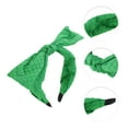 thumbnail image 3 of Unique Bargains 1 Pc Elegant Bow Wide Headbands for Women Green, 3 of 6