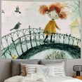 thumbnail image 2 of Orinice Bird Tapestry Wall Hanging Unique Style Graphic Tapestries Home Wall Decor Art Living Room Bedroom Apartment Farmhouse Dorm 40x60inch, 2 of 6