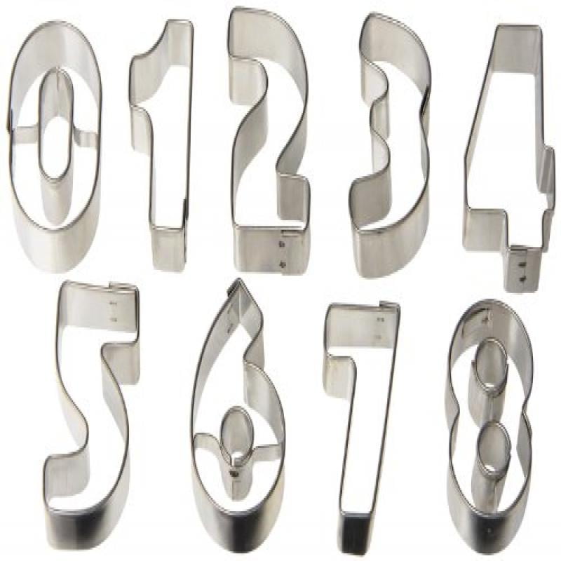 R & M Mini Number Cookie Cutter Set