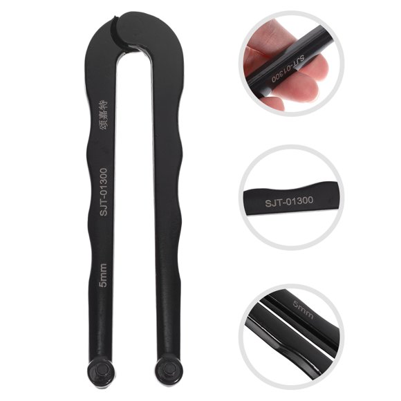 CRAFTHROU 1Set Round Nut Adjustable Angle Mill Wrench Anti Slip Steel Cemented Carbide for Users Mechanics