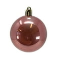 thumbnail image 4 of 2.3 Inch Pink and Gold Shatterproof Plastic Christmas Ball Ornaments Set of 12, 4 of 7